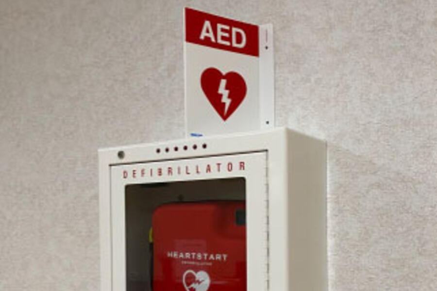 AED in hallway